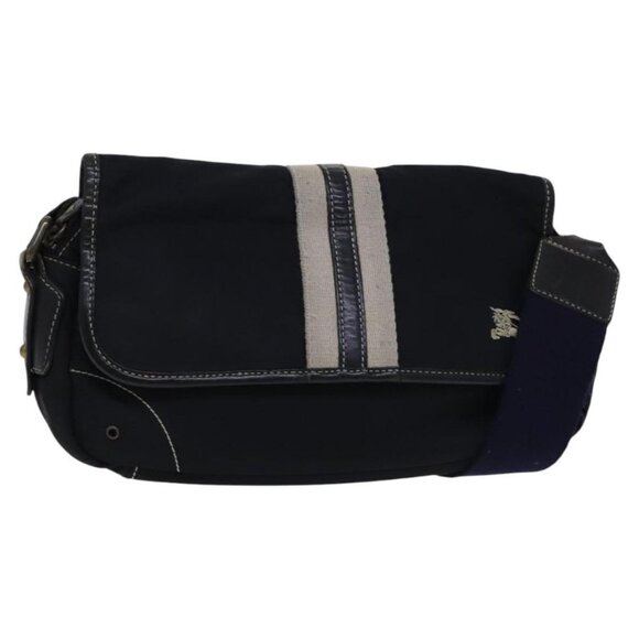 BURBERRY Blue Label Shoulder Bag Nylon Black Auth ti2935 - Picture 1 of 16